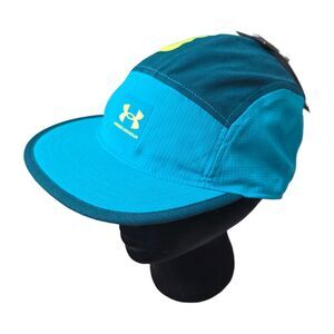 Under Armour Iso Chill Lightweight Mens Running Hat Cap Green Teal Adjustable